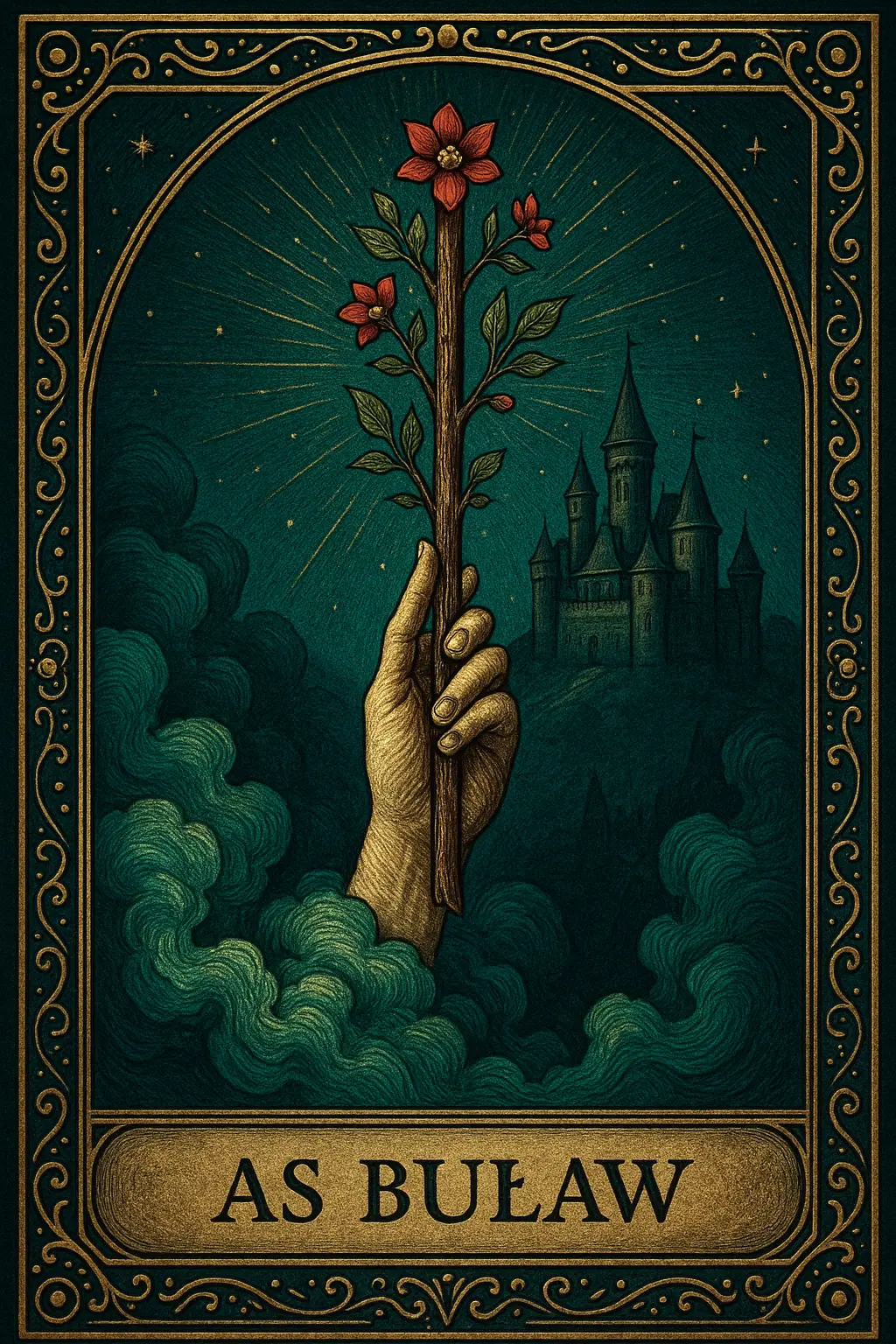 karta As Buław tarot symbolika — iskra twórcza i żywioł Ognia