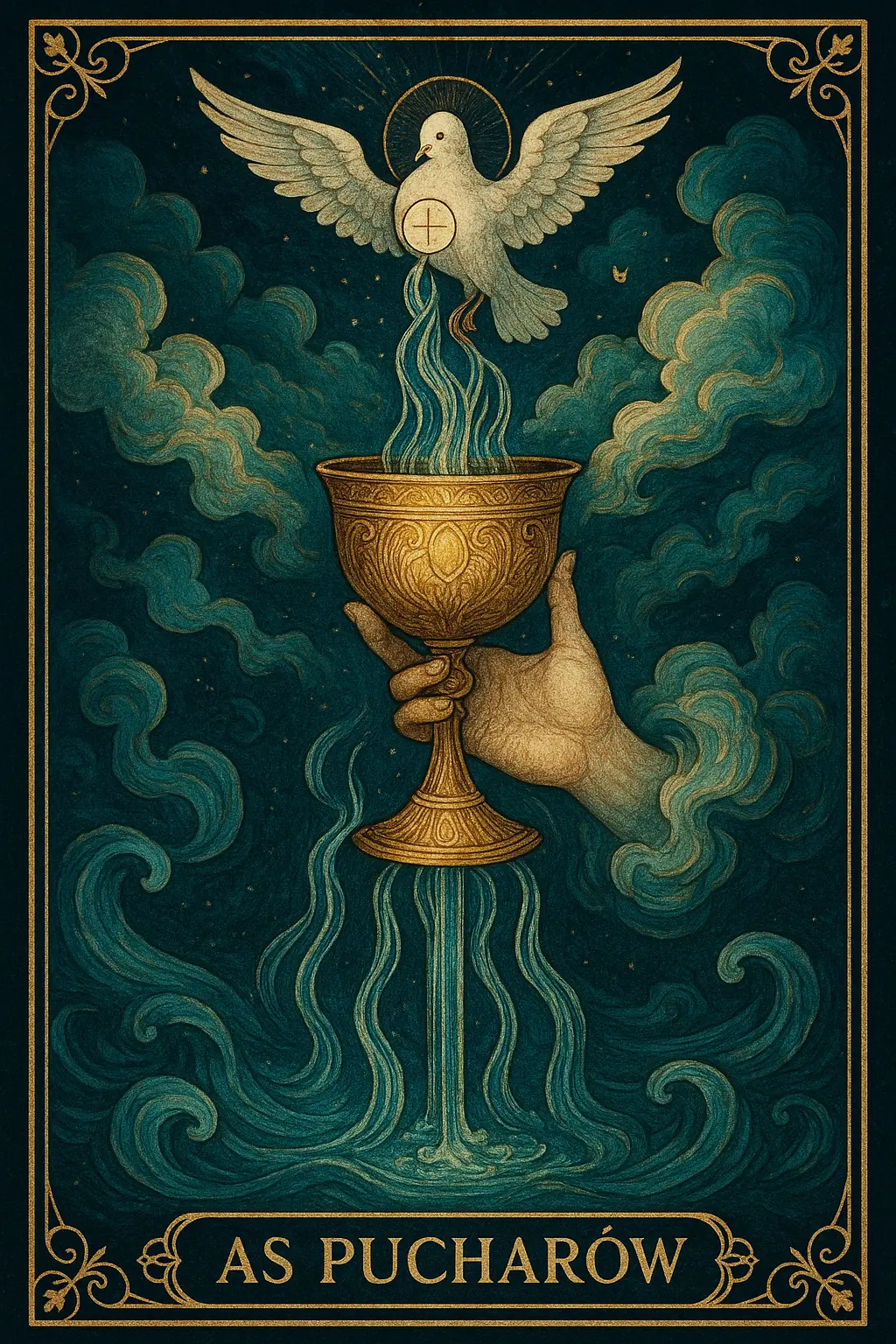 karta As Pucharów tarot symbolika — kielich i emocjonalne otwarcie