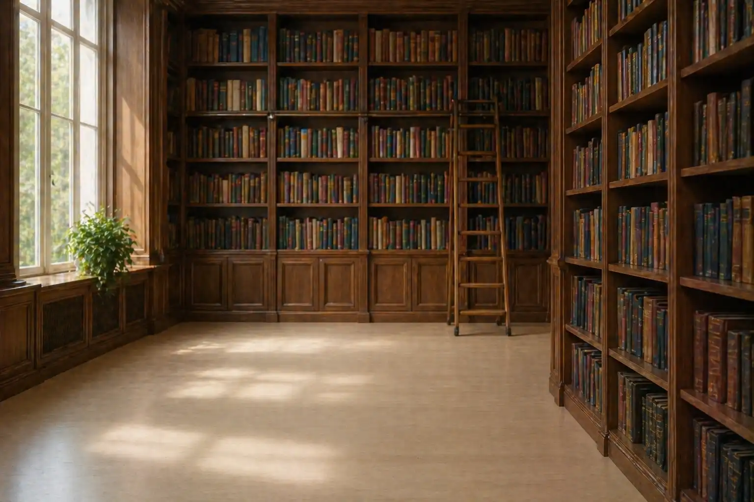 sen o bibliotece symbolika regałów z książkami ukrytej wiedzy i cichej przestrzeni refleksji