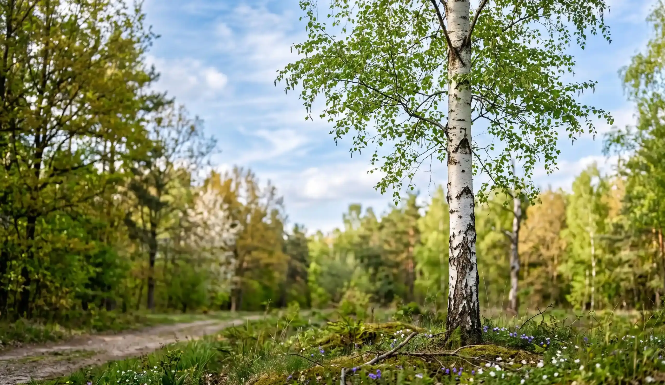 sen o brzozie symbolika drzewa o białej korze łagodnej siły i wrażliwego, ale niezłamanego ducha
