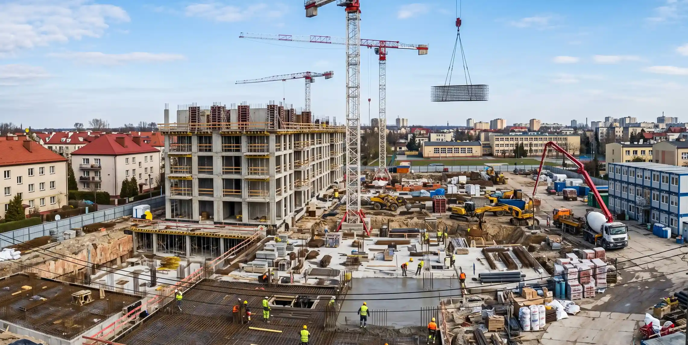 sen o budowie symbolika rusztowań fundamentów pracy w toku i tworzenia czegoś trwałego